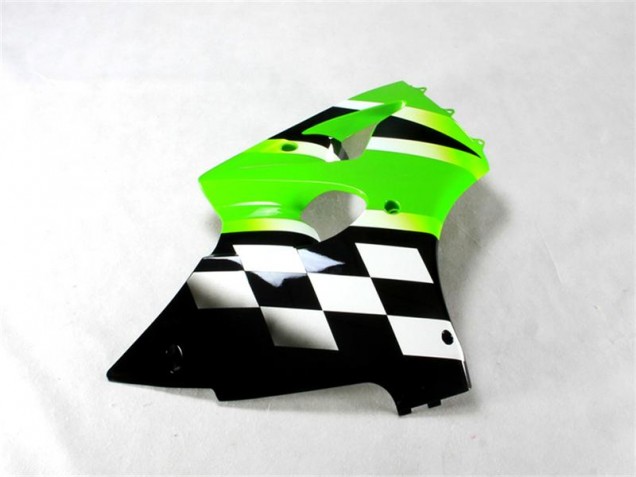 ABS Kits Carenatura Moto ZX6R 2000-2002 - Verde Nero Bianco