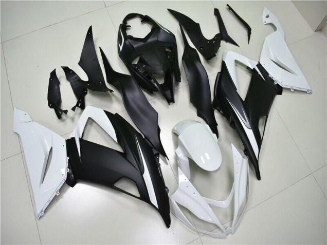ABS Moto Plastica & Carene ZX6R 2013-2018 - Bianco Nero