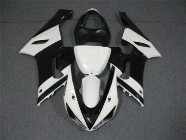 ABS Plastica Moto ZX6R 2005-2006 - Nero Bianco