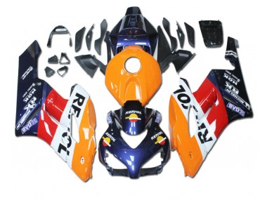 Carene Moto CBR 1000 RR 2004-2005 - Arancia Rosso Blu Repsol