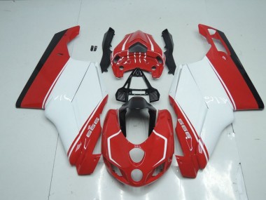 Carene Moto Ducati 749 999 2005-2006 - Rosso Bianco Rosso