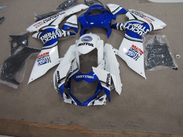 Carene Moto GSXR 600 K11 2011-2024 - Blu Bianco Lucky Strike Motul