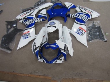 Carene Moto GSXR 750 K11 2011-2024 - Bianco Lucky Strike Motul
