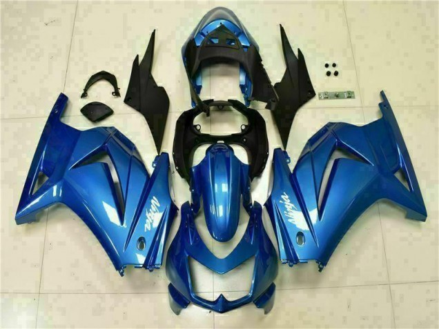 Carene Moto & Plastica EX250 2008-2012 - Blu Nero Bianco Ninja