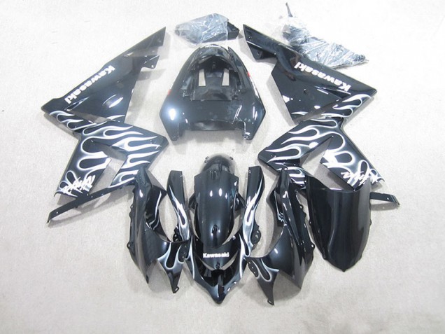 Carene Moto ZX10R 2003-2005 - Nero Bianco Fiamma