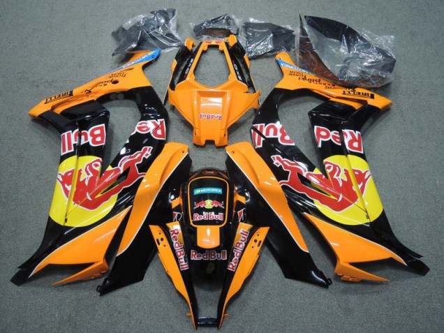 Carene Moto ZX10R 2011-2015 - Nero Arancia Red Bull