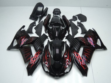 Carene Moto ZX14R ZZR 1400 2006-2011 - Rosso Fiamma