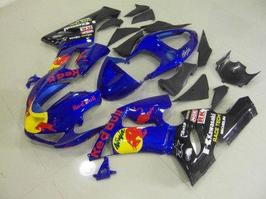 Carene Moto ZX6R 2005-2006 - Blu Red Bull