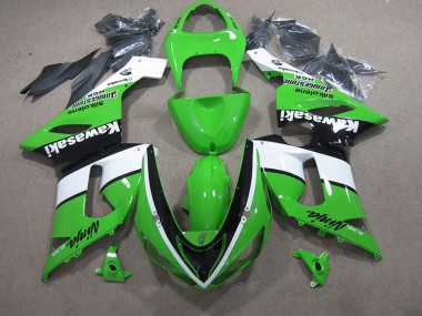 Carene Moto ZX6R 2005-2006 - Verde Bianco Nero Ninja 636