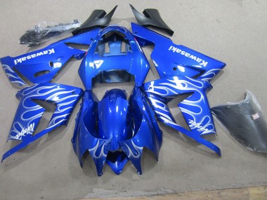 Kits Carene Moto & Plastica Moto ZX10R 2003-2005 - Blu Bianco Fiamma